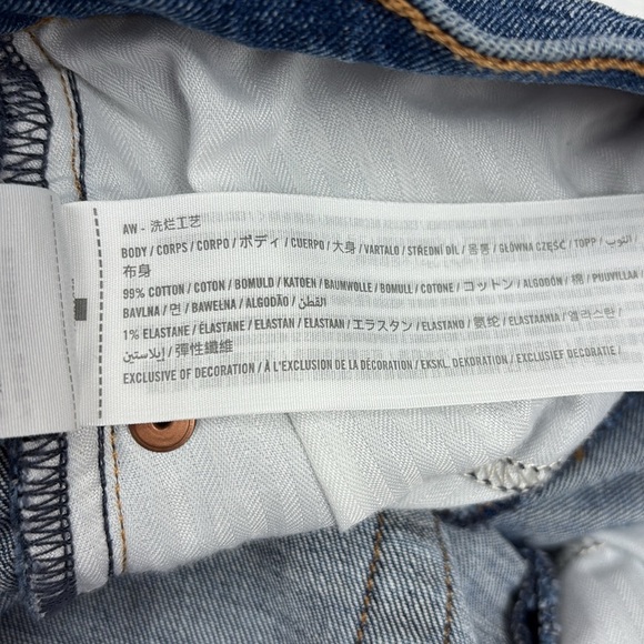 Abercrombie & Fitch The Ankle Straight Ultra High Rise Jeans '90s Denim 25 - Picture 8 of 8